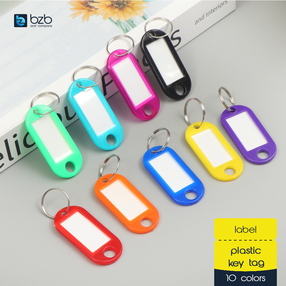 Plastic Key Tag Office School Room Number Label Keychain Ring Phone ...