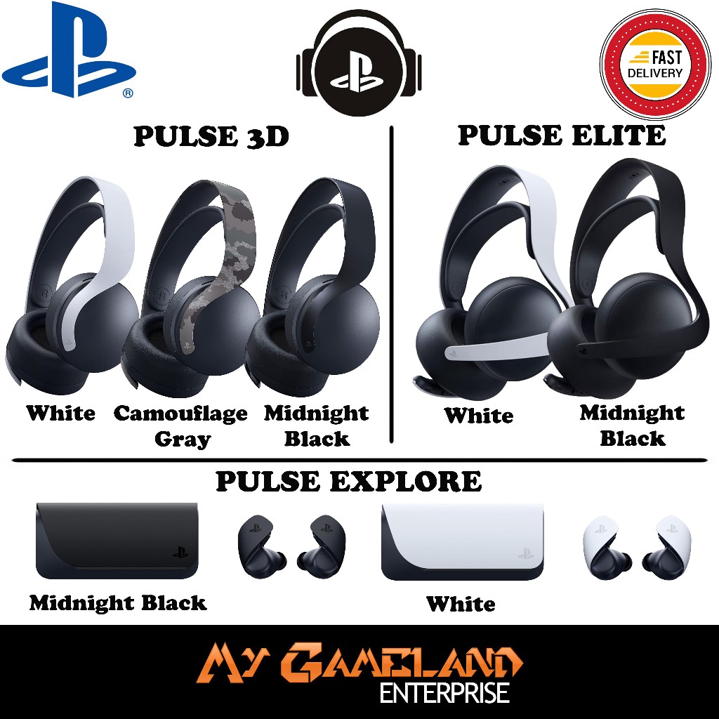 Sony Playstation 5 Pulse Explore Earbuds / Pulse 3D / Pulse Elite ...