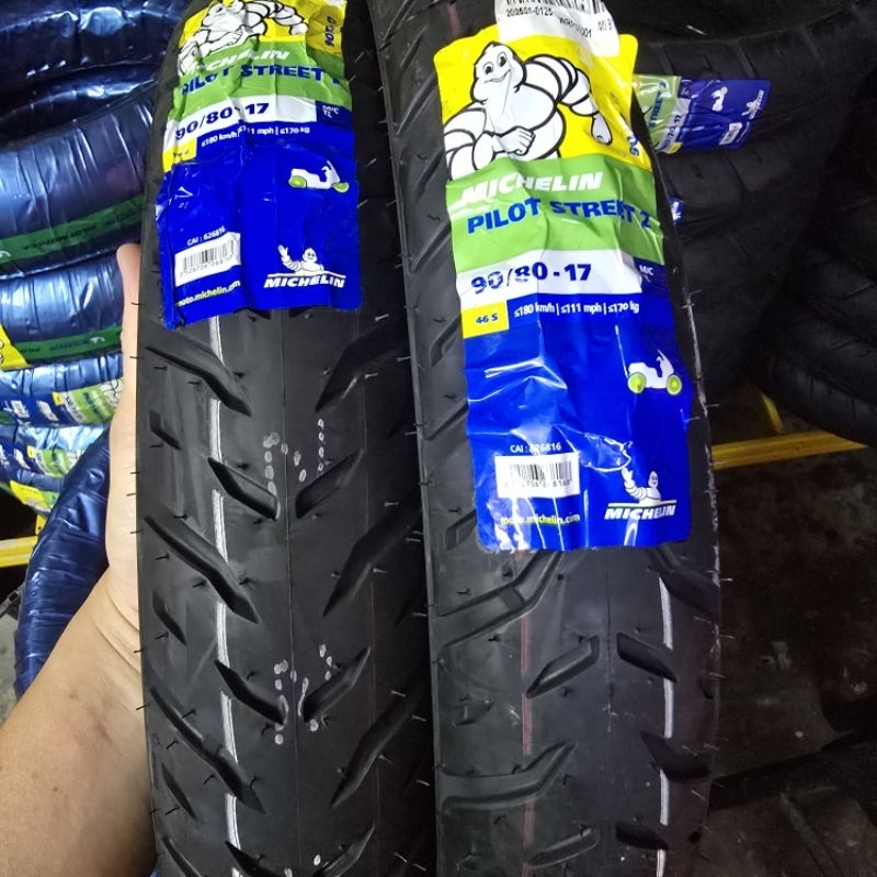 Michelin Tyre Ps2 Pilot Street 2 17 inci Tayar | Shopee Malaysia