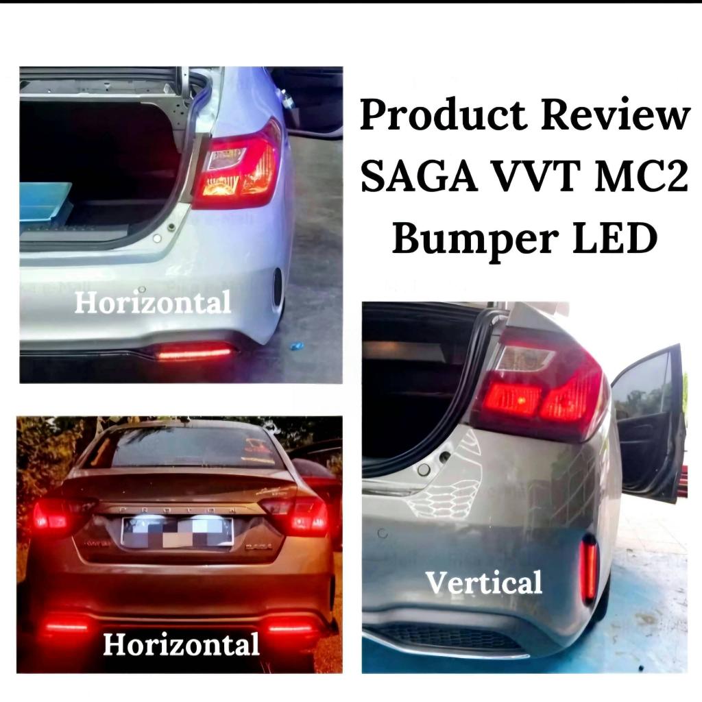 Proton Saga VVT 2019 2025 Universal 12V LED Rear Bumper Reflector Brake ...