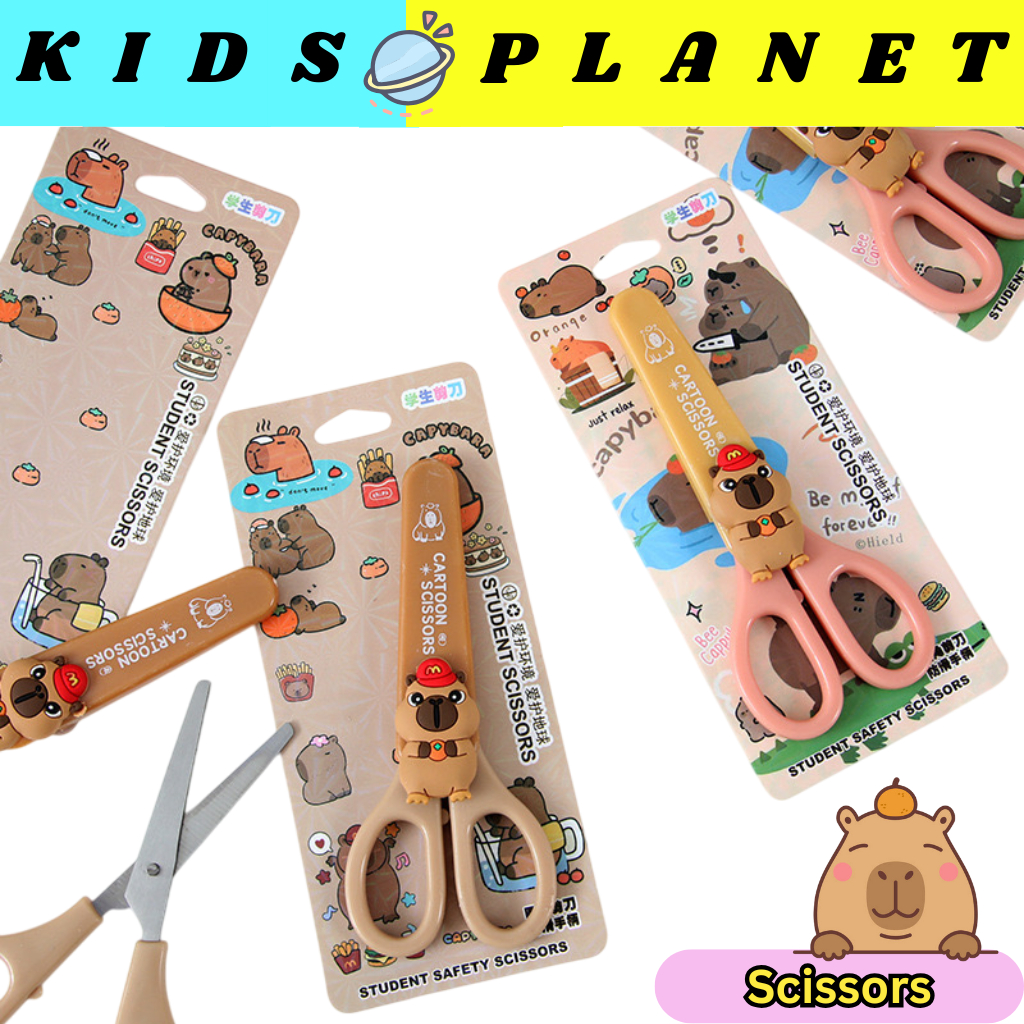 Scissors | Capybara safety children kids stainless steel scissors gift ...