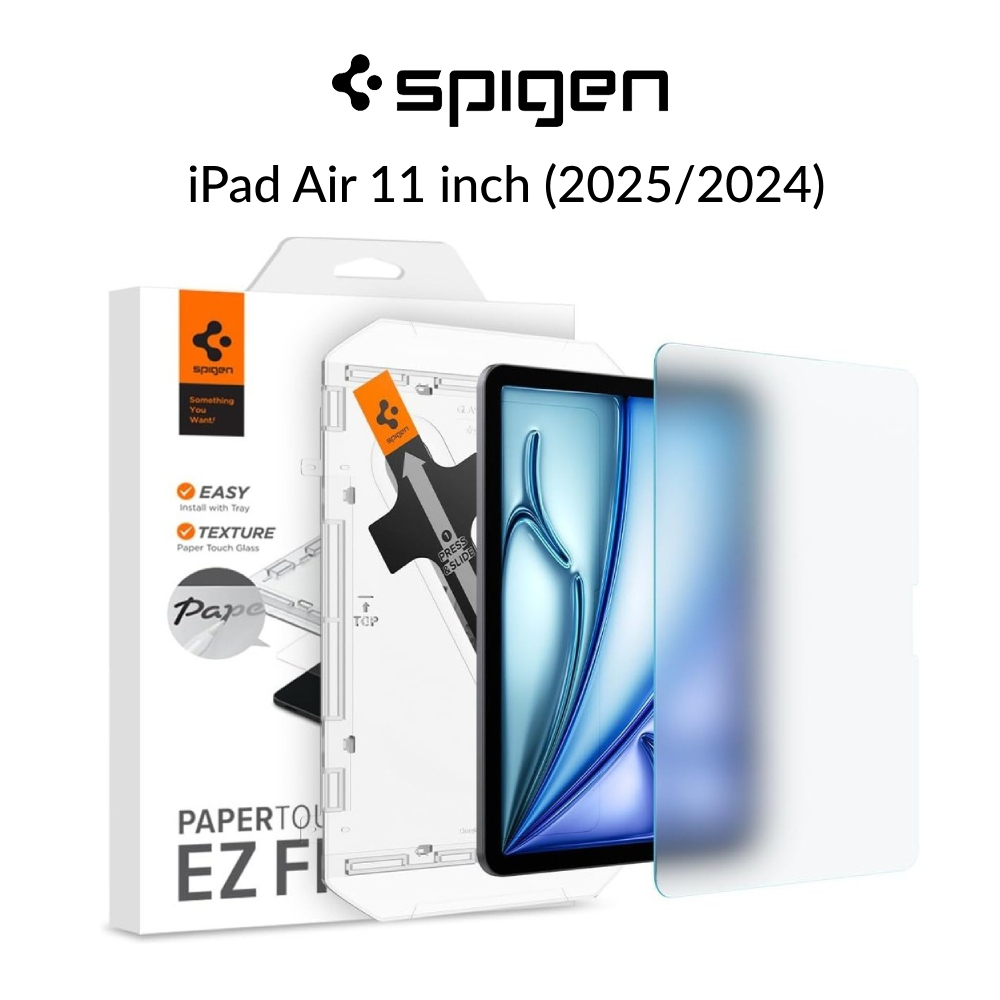 13 Inch IPad Pro Protection Spigen GlasTR EZ Fit Tempered Glass Screen Protector For IPad Pro 13" M4 (2024) - 9H Hardness Ipad Pro 13 Inch Screen Protector