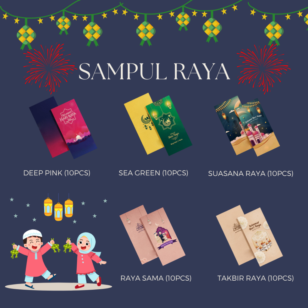 High Printing Quality Sampul Raya Duit Sampul 157gsm Art Paper Raya ...