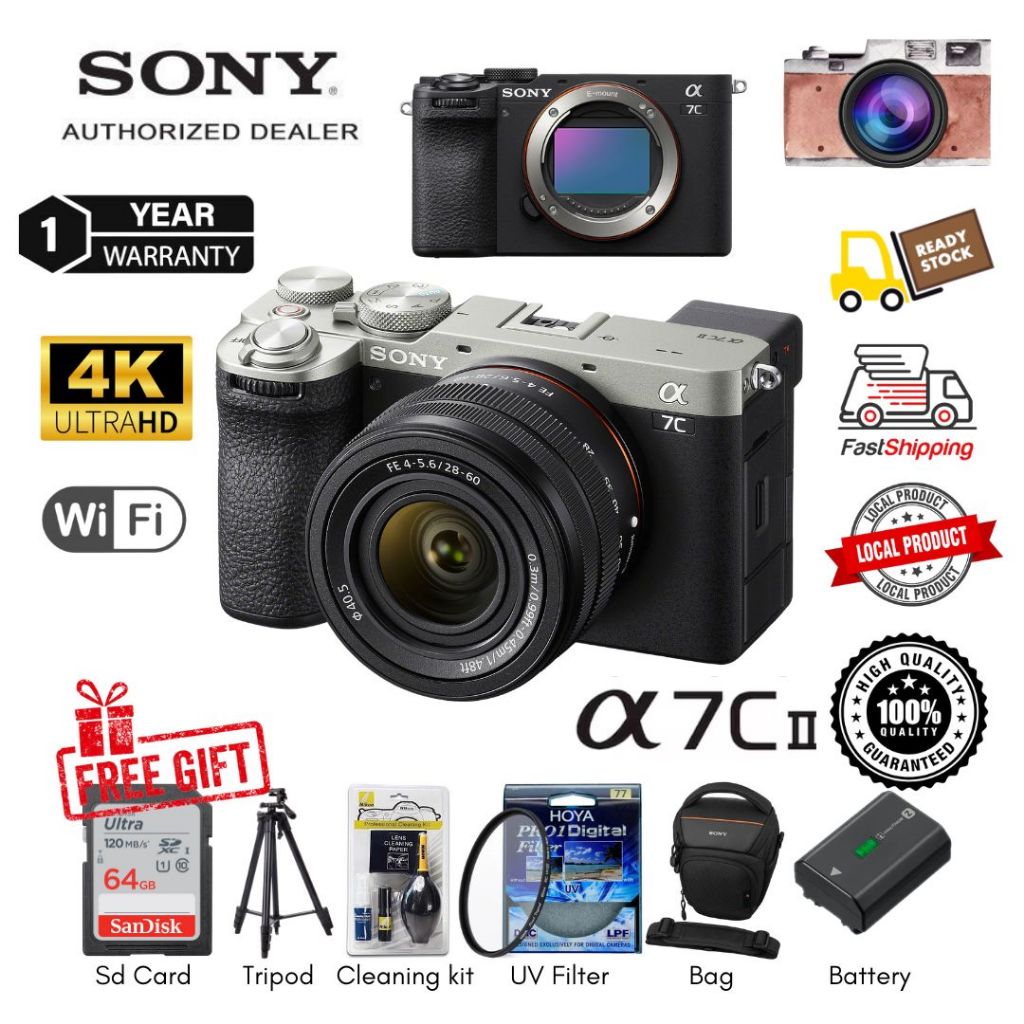 (READY STOCK) Sony a7C II Mirrorless Camera with 28-60mm Lens ( 1 Year ...