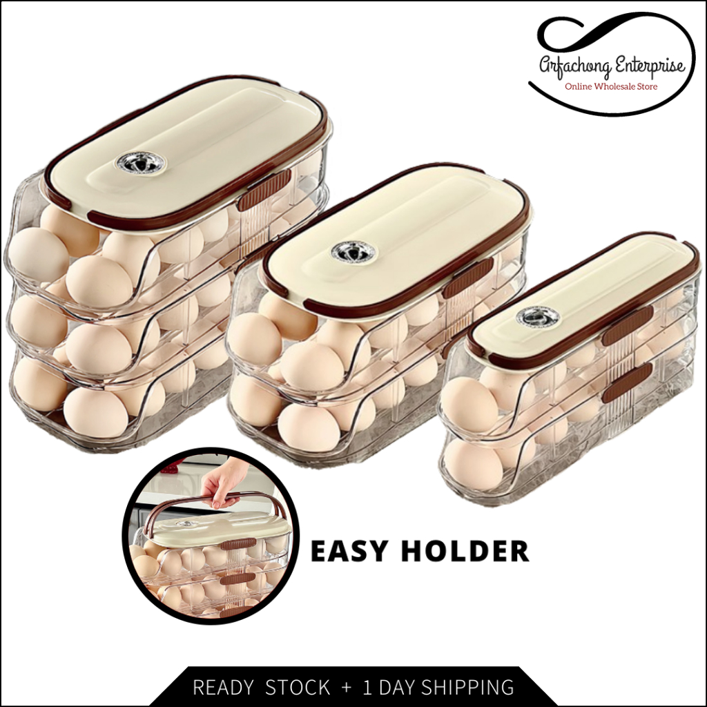 2/3 Layer Nordic Egg Storage Eggs Rack Kitchen Racks Kitchenware Fridge ...