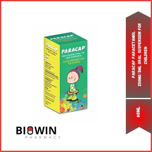 PARACAP PARACETAMOL 250MG/5ML ORAL SUSPENSION FOR CHILDREN 60ML ...