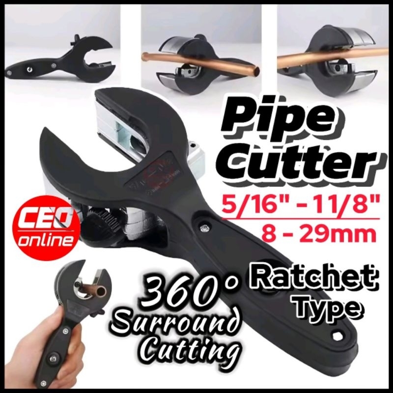 CEO 🇲🇾 Ratchet Tube Pipe Cutter Copper Pipe Aluminium Alloy Ratchet ...