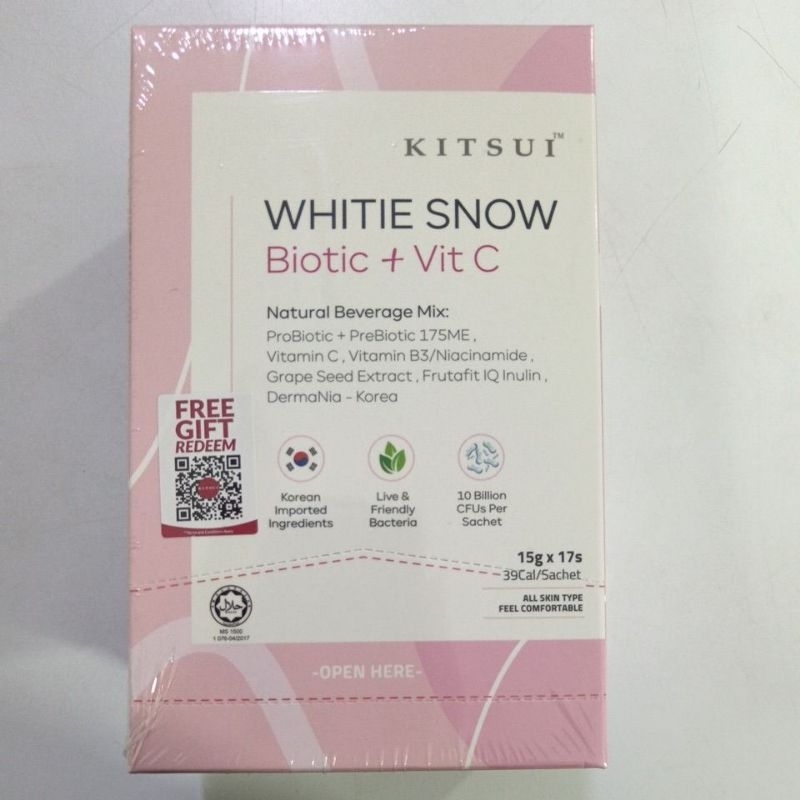 KITSUI WHITE SNOW BIOTIC + VIT C, 15GX17S | Shopee Malaysia