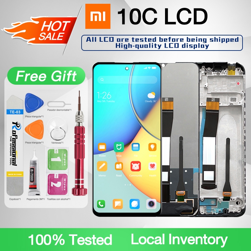 ORIGINAL LCD with Frame For REDMI 10C LCD Display Touch Screen ...