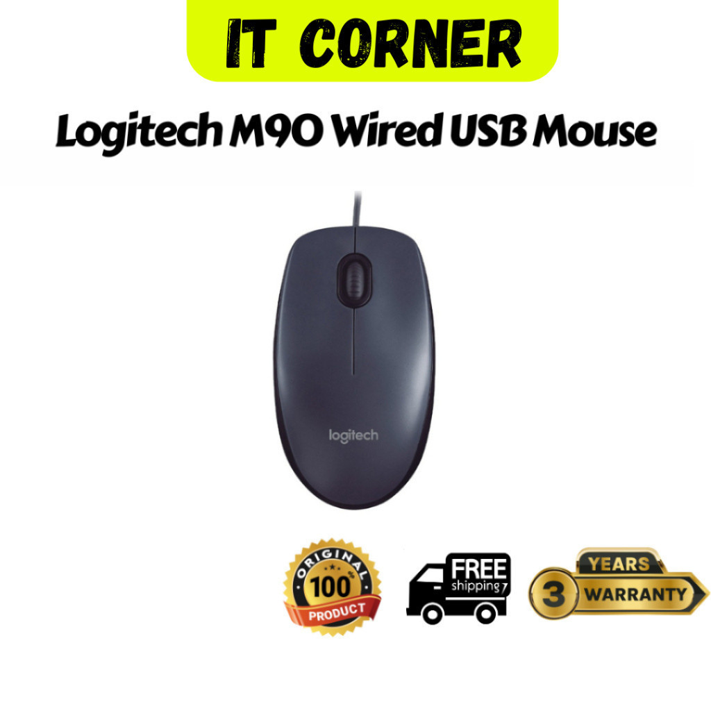 [ SHOCKING SALE ] Logitech M90 Wired USB Mouse, 1000 DPI Optical ...