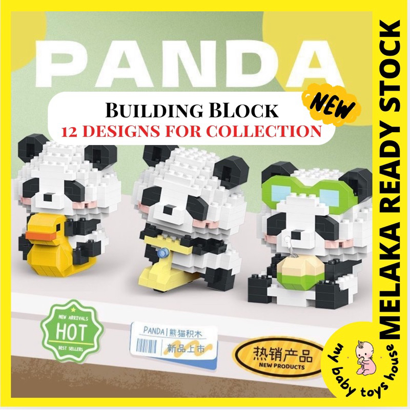 Mini Cute Panda Building Blocks Micro Block Cartoon Kids Gift Toys ...