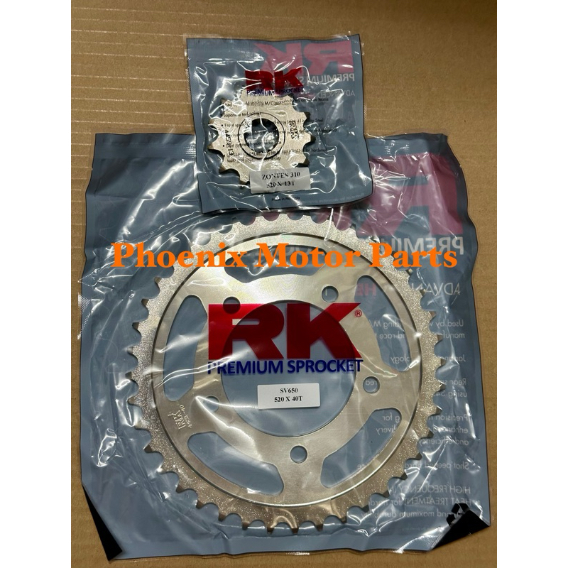 Suzuki Gixxer 250 GIXXER 250 / V Strom 250 Spocket RK 520 Front & Rear ...