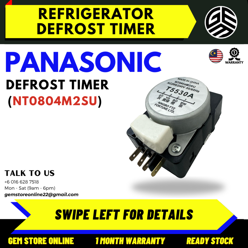 (NT0804M2SU) PANASONIC Refrigerator Timer / Defrost Timer / Timer Peti ...