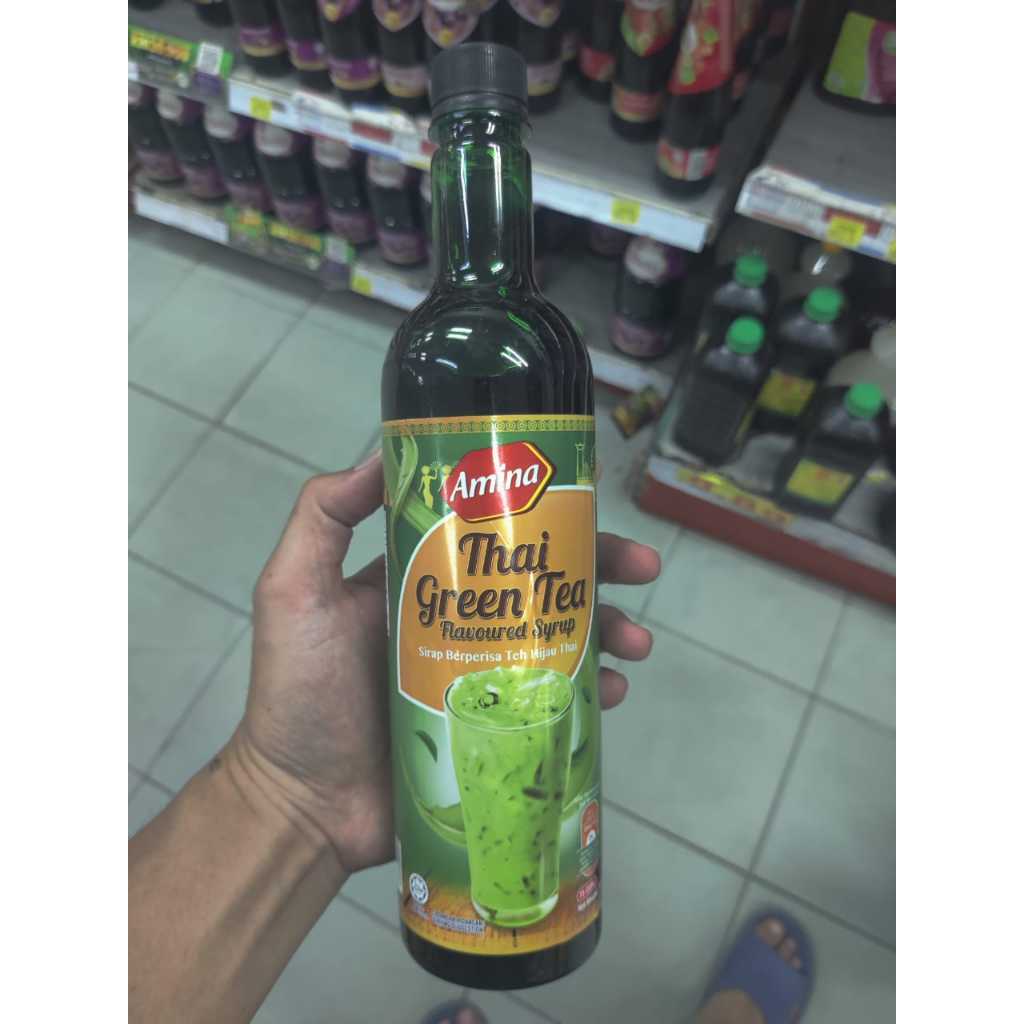 AMINA Layer THAI Green Tea Syrup 750mL | Shopee Malaysia