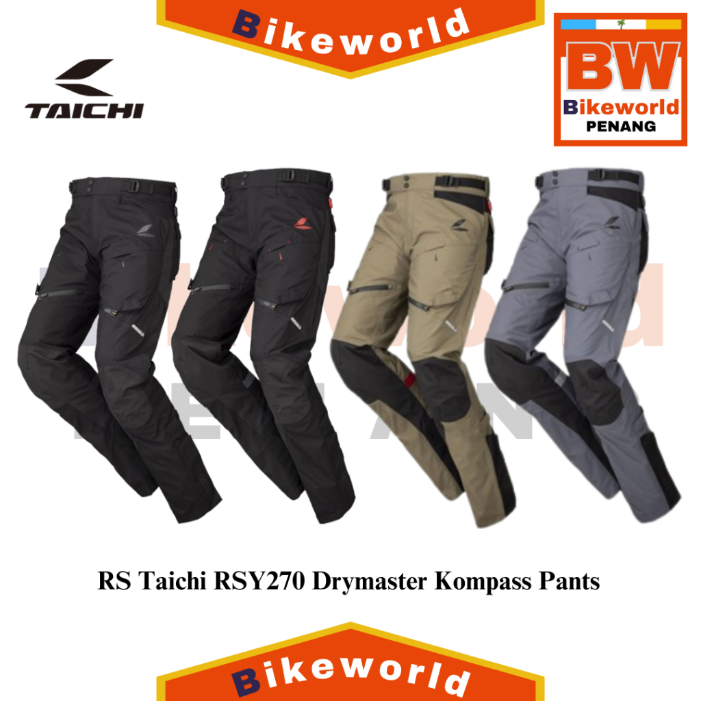 RS TAICHI RSY270 DRYMASTER KOMPASS PANTS - WATERPROOF [ BIKEWORLD ...