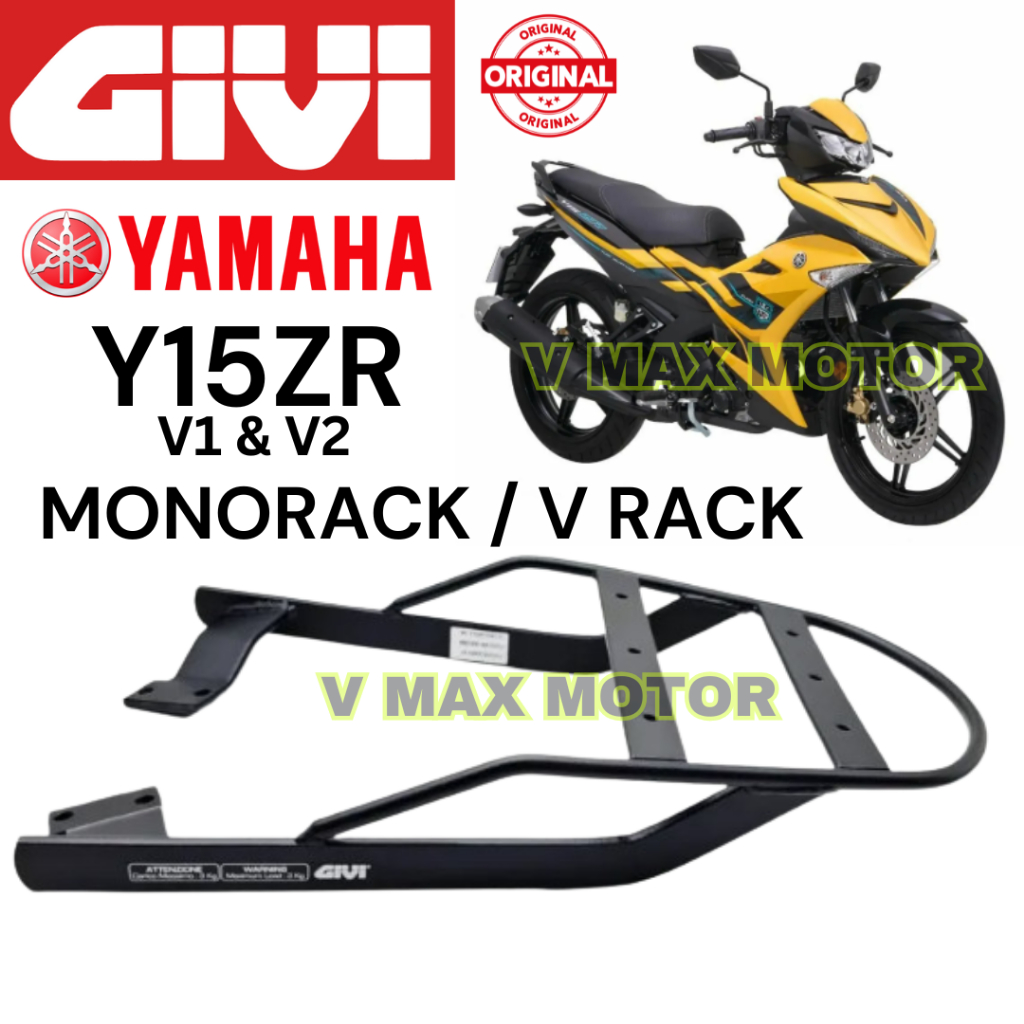Yamaha Y15ZR V1&V2 GIVI MONORACK 100% Original V RACK / Box Kaki ...