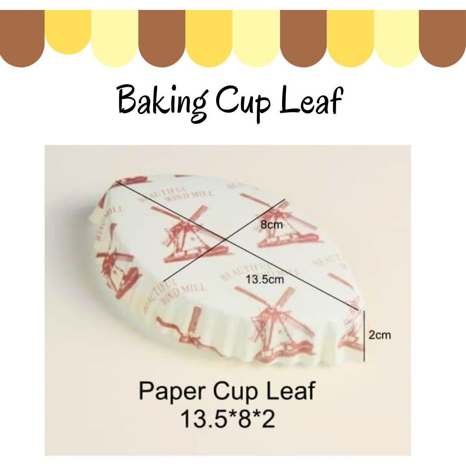 Long Paper Baking Cup / Boat Shape Paper Cup / Leaf Shape Baking Paper ...
