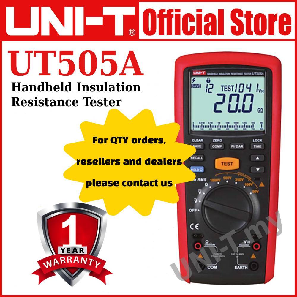 UNI-T UT505A Handheld Insulation Resistance Tester | Shopee Malaysia