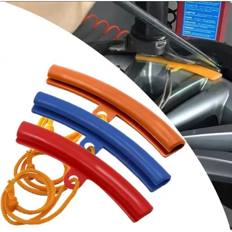 Qiilu 5x Car Tire Changer Guard Rim Protector Tyre Wheel Changing Edge Savers Tool Orange