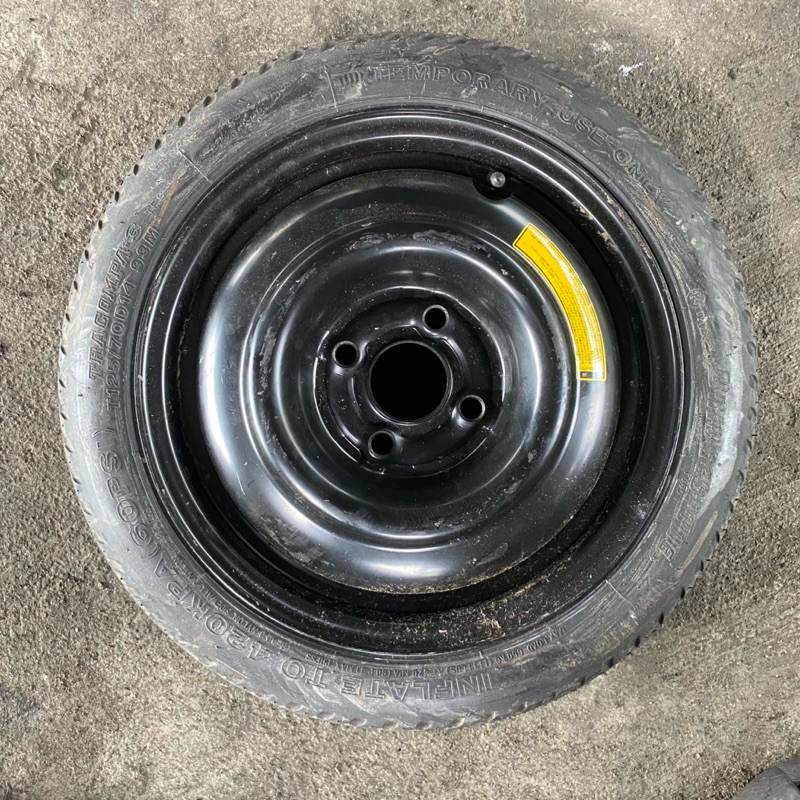 Spare Tyre 14 Inch/14inch Inci ( T125/70/D14 ) 4H PCD100 For Kelisa ...