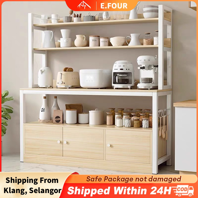 Kitchen Cabinet Rack Kabinet Dapur Kitchen Storage Rak Island Table Rak ...