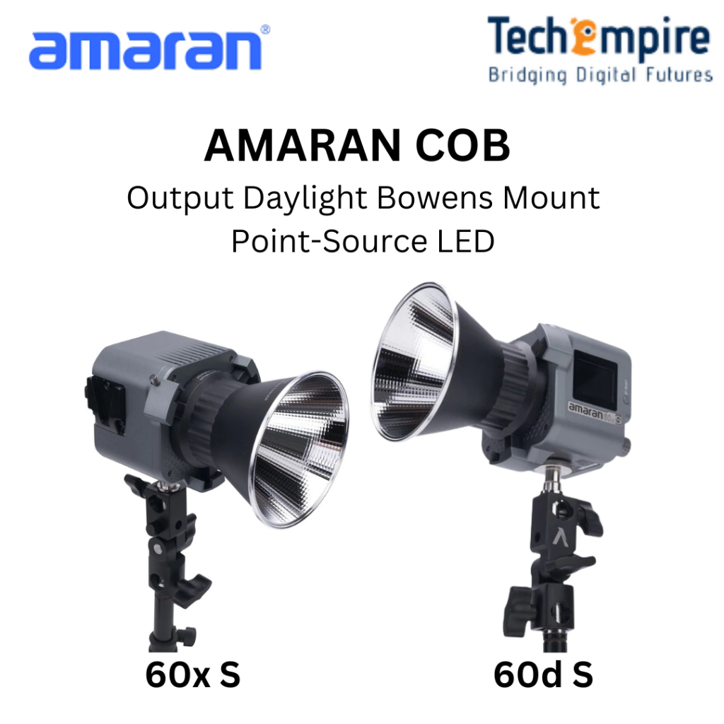 AMARAN COB 60D S/60X S Output Daylight Bowens Mount Point-Source LED (1 ...