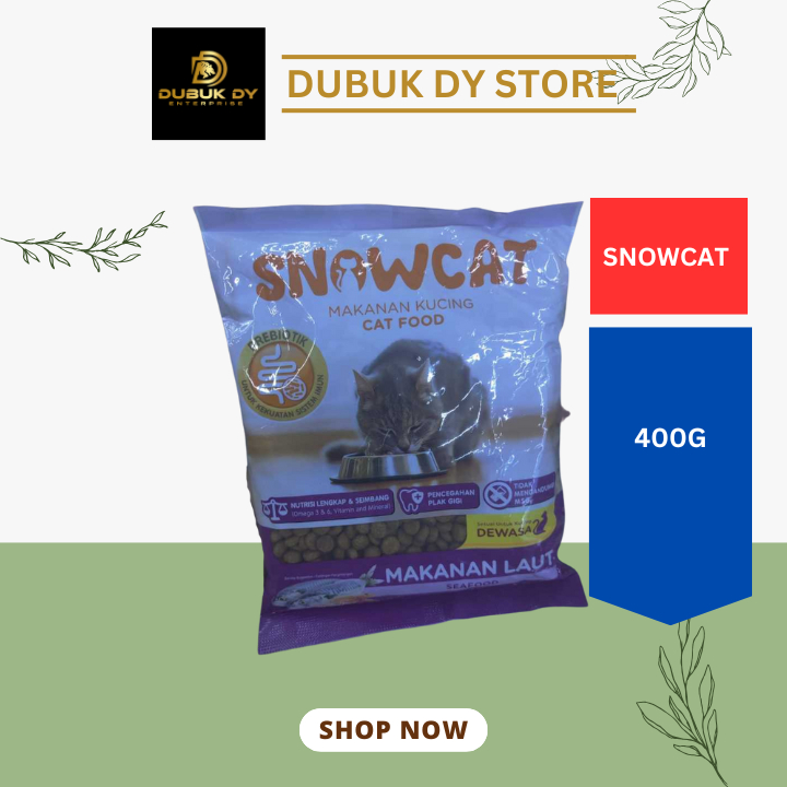 SNOWCAT CAT FOOD/MAKANAN KUCING 400G | Shopee Malaysia
