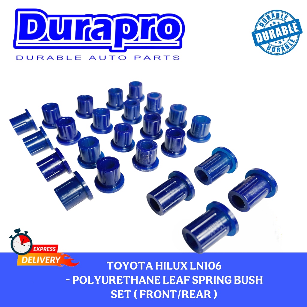 Toyota LN106 Spring BUSH SET 24PCS Durapro POLYURETHANE | Shopee Malaysia