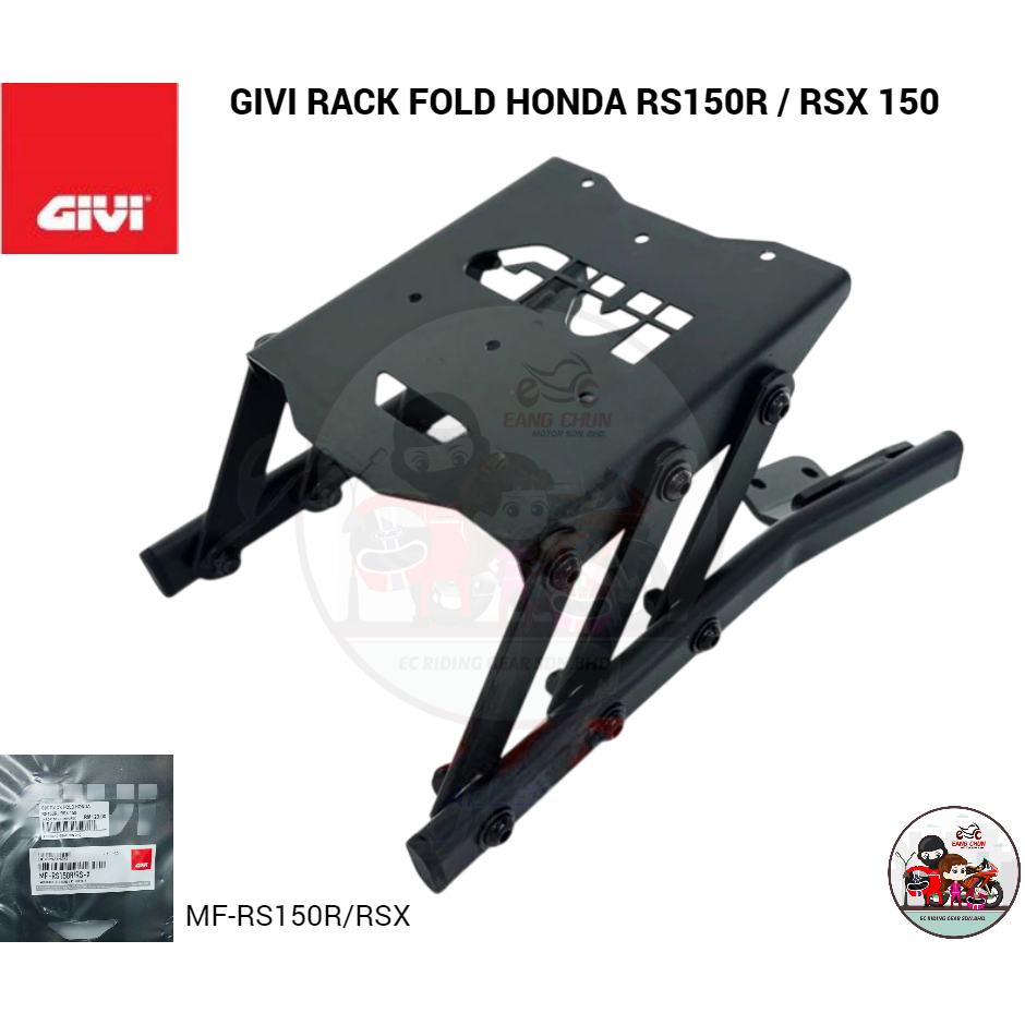 GIVI RACK FOLD HONDA RS150R / RSX 150 FOLDABLE RACK MF-RS150R/RSX ...