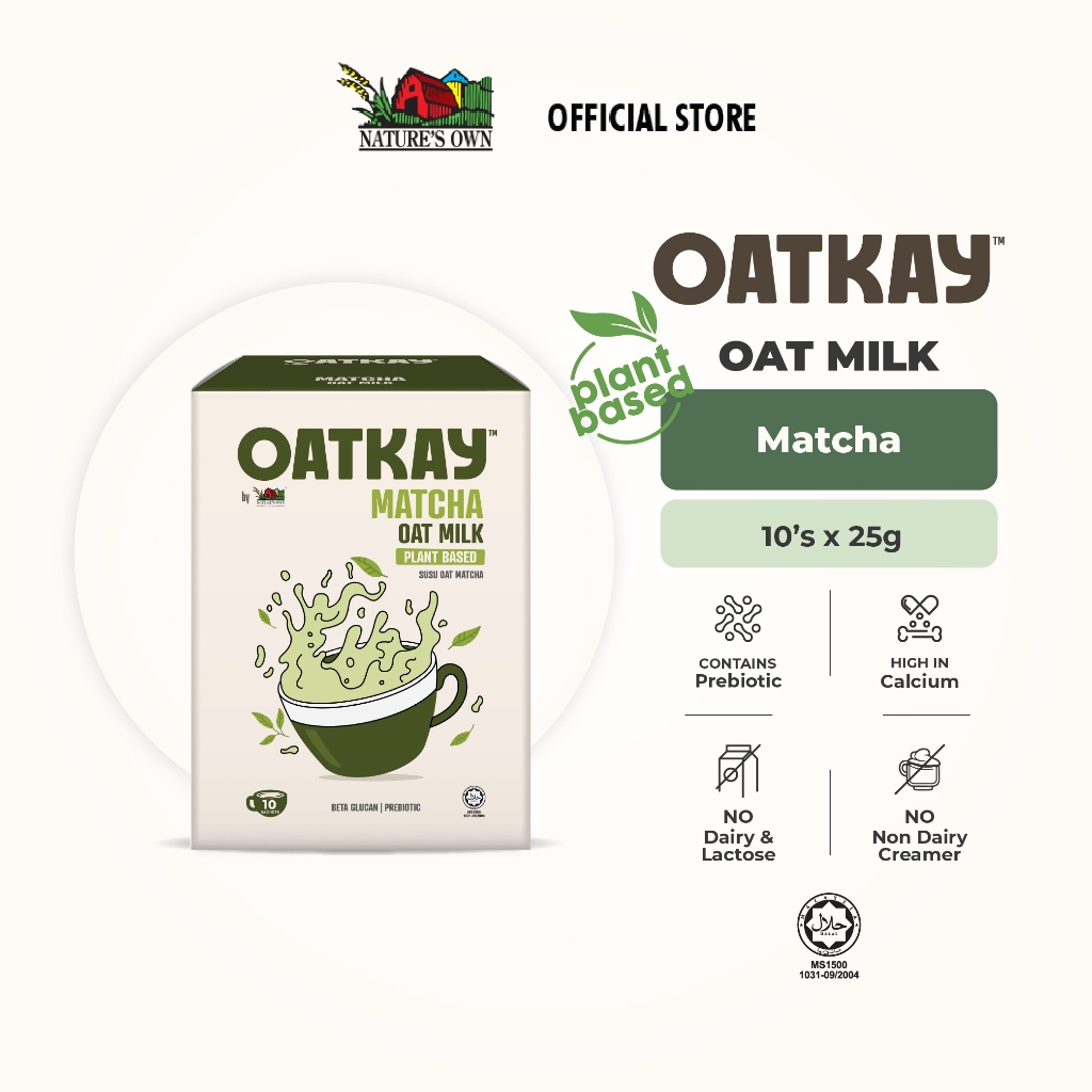 Nature's Own OATKAY Instant Oat Milk - Matcha | Shopee Malaysia
