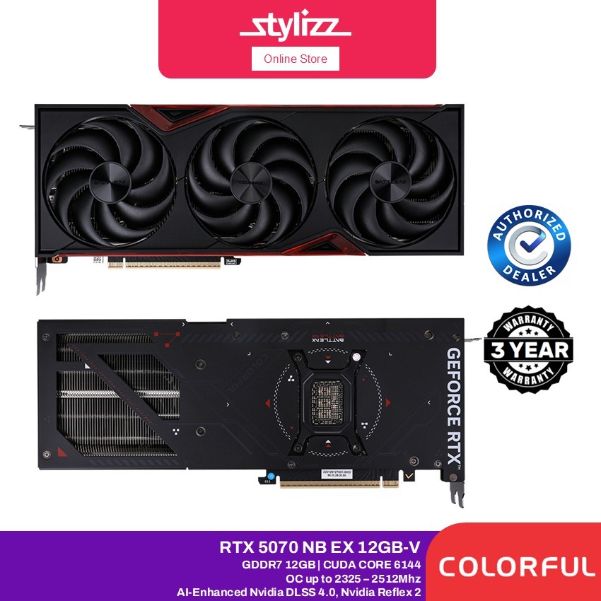 COLORFUL GEFORCE NVIDIA GAMING RTX 5070 GDDR7 | RTX5070 TI BATTLE AX ...