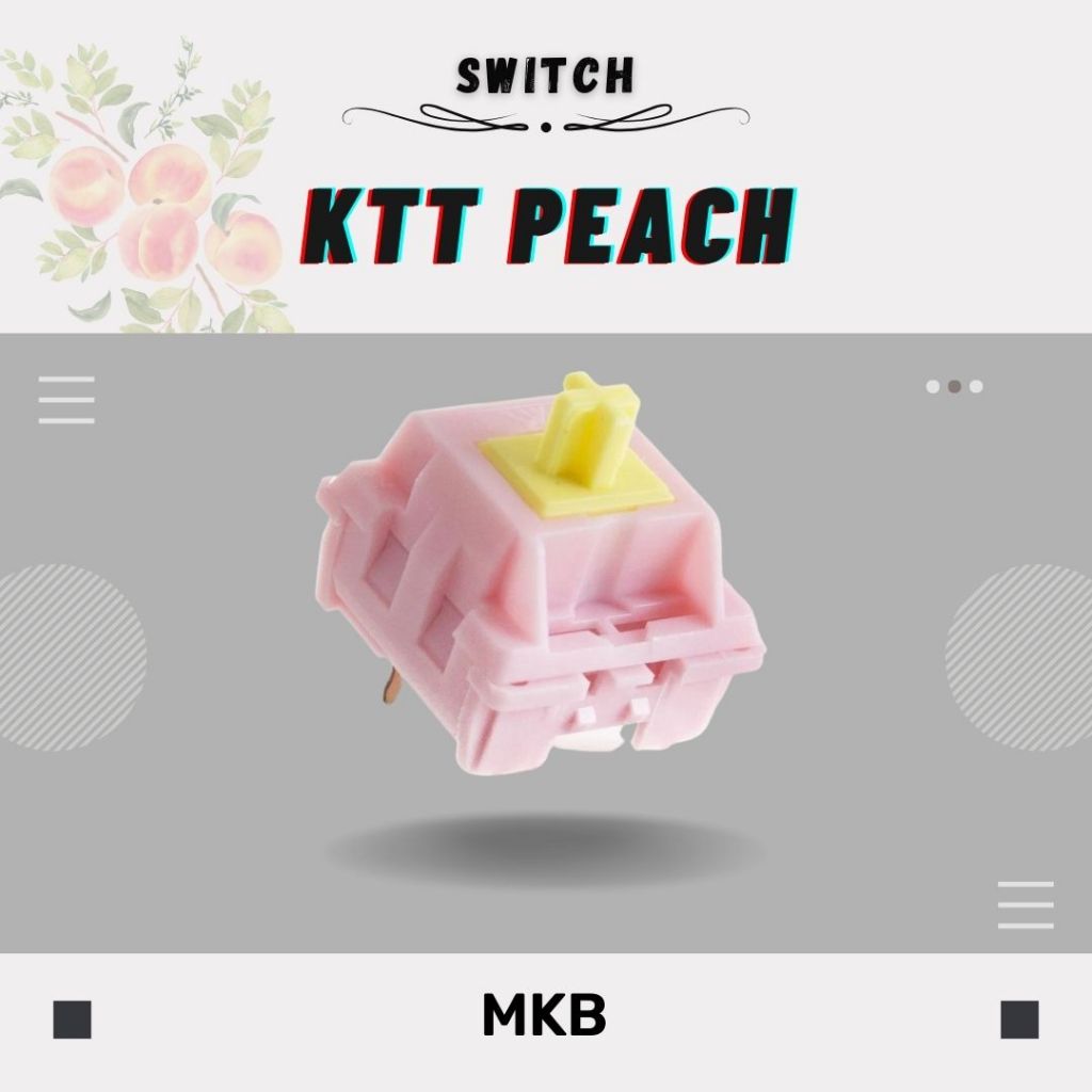 MKB KTT Peach Linear Switch For Mechanical Keyboards | Shopee Malaysia