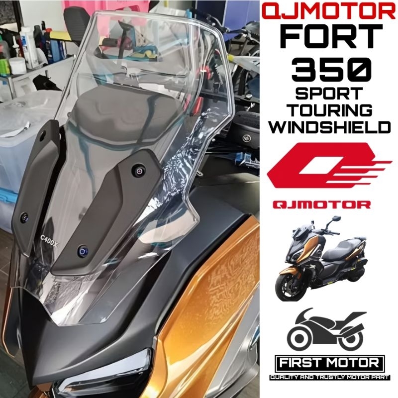 WINDSHIELD QJMOTOR FORT350 FORT 350 SPORT TOURING WINDSHIELD ...