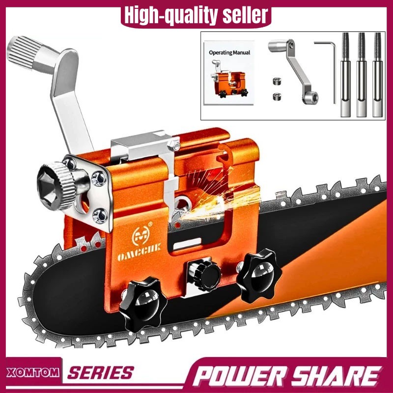 Chainsaw Sharpener Pengasah Gergaji Portable Hand Crank Saw Sharpening ...