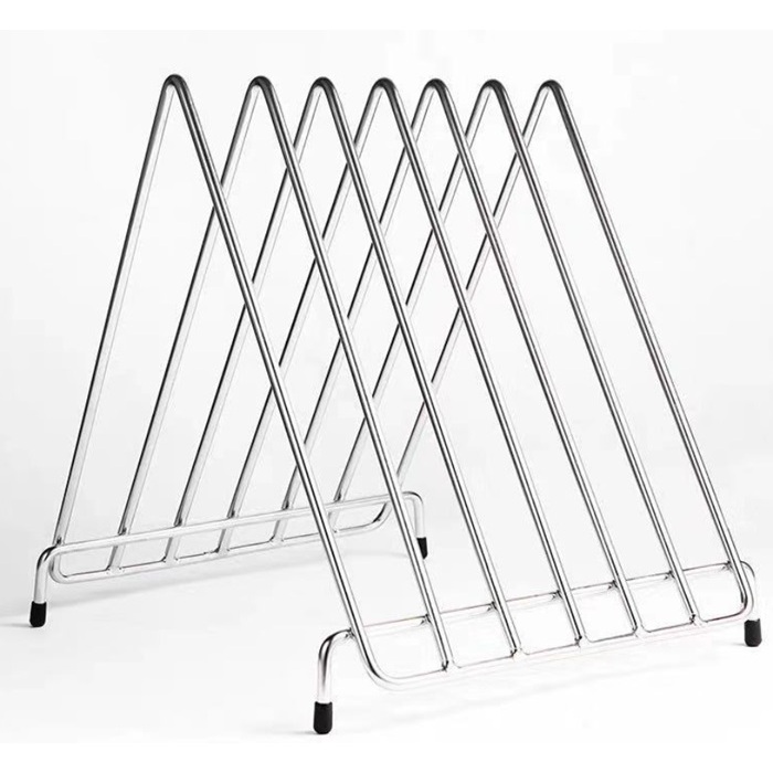 【DapurSavers】Triangles Stainless Steel Chopping Board Rack / 6 ...