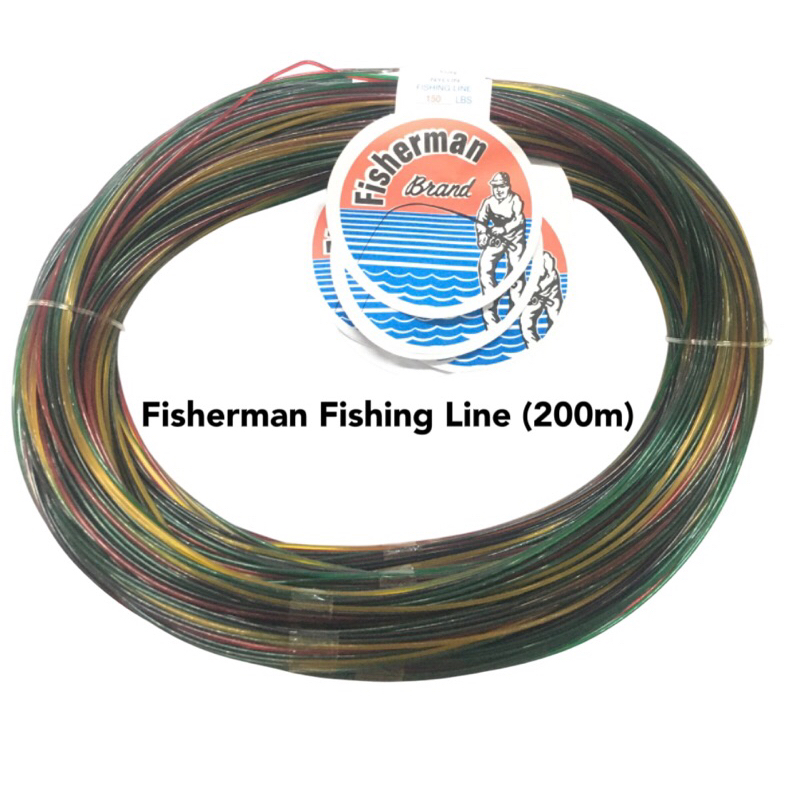 (RAINBOW) FISHERMAN FISHING LINE 200M (20LBS - 200LBS) / TALI TANGSI ...