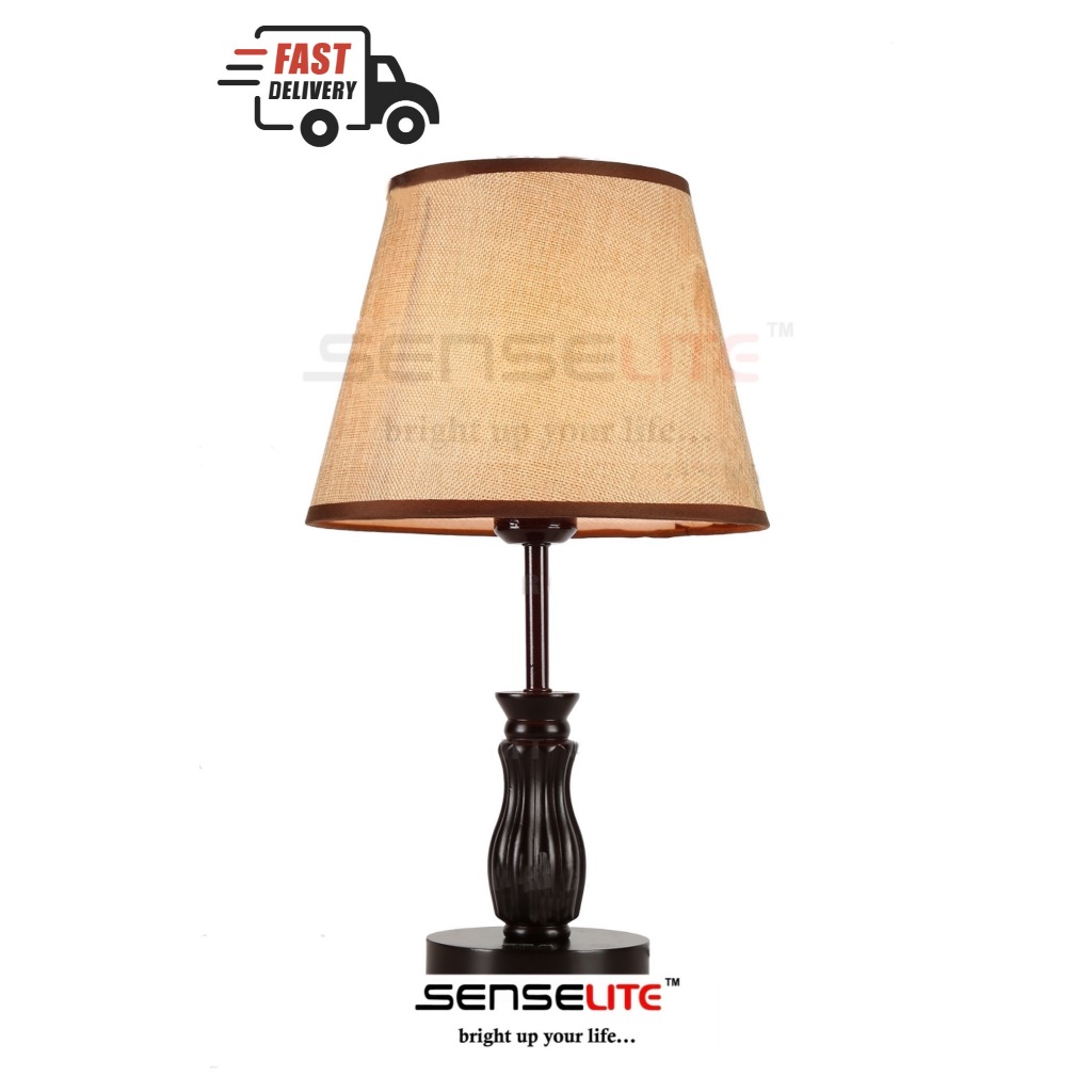WOOD TABLE LAMP/LAMPU MEJA KAYU/STYLIST SIMPLE NORDIC MUJI MINIMALISM ...