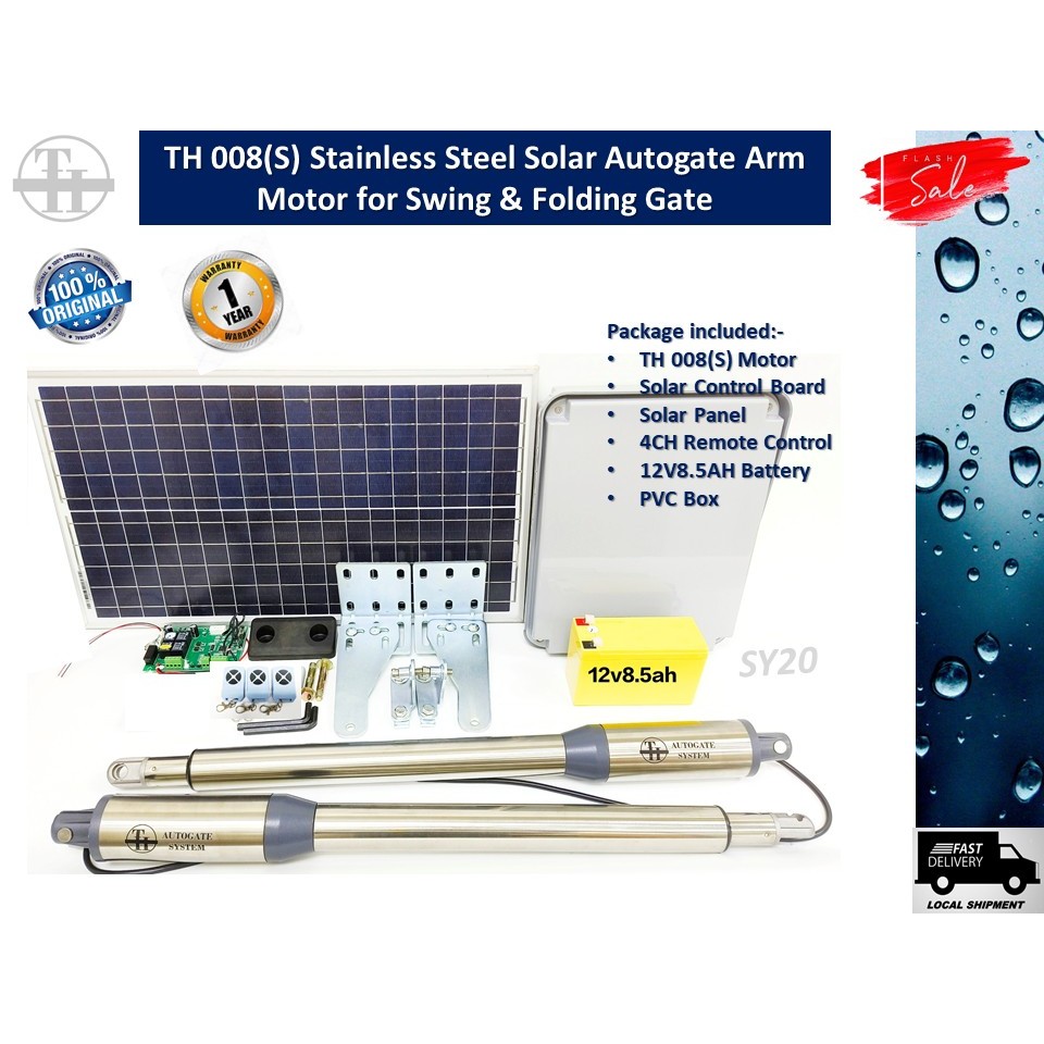 TH 008(S) Solar Autogate System for Swing & Folding Gate - Solar Arm ...