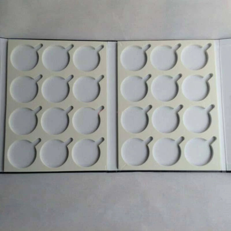 New Black Folded Leather 24 pcs Glasses Lens Display Case Tray Box ...