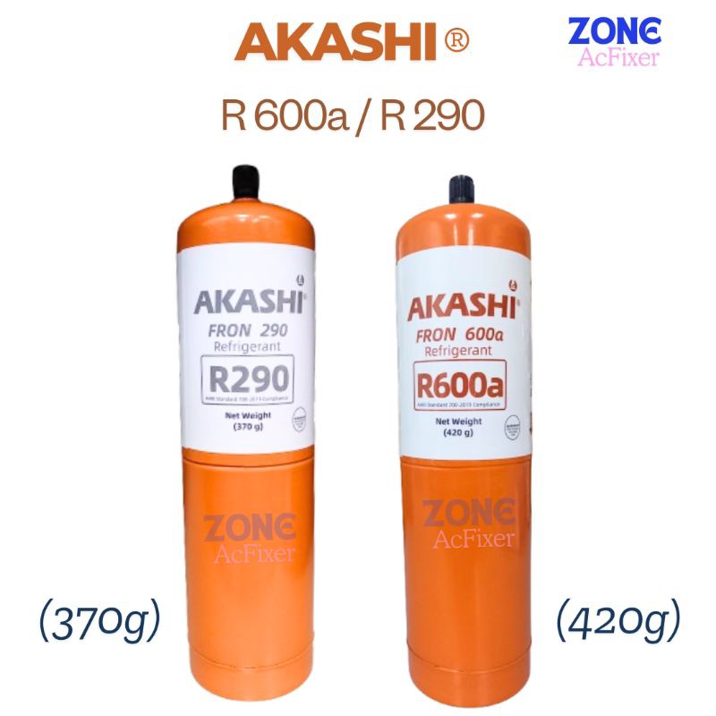 Akashi gas Refrigerant R600a (420g) / R290 (370g) | Shopee Malaysia