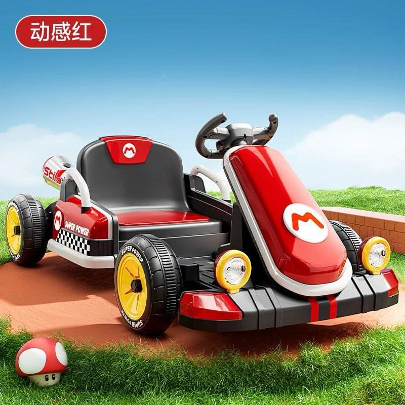 Super Mario Go Kart Kids Ride On Race Electric Go Kart Car Kenderaan ...