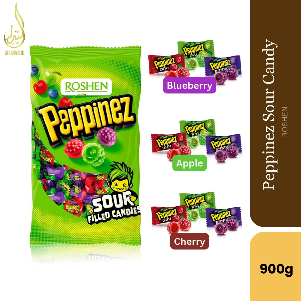 ROSHEN Peppinezz Sour Candy Filled 250/500/900gm Gula gula VIRAL ...