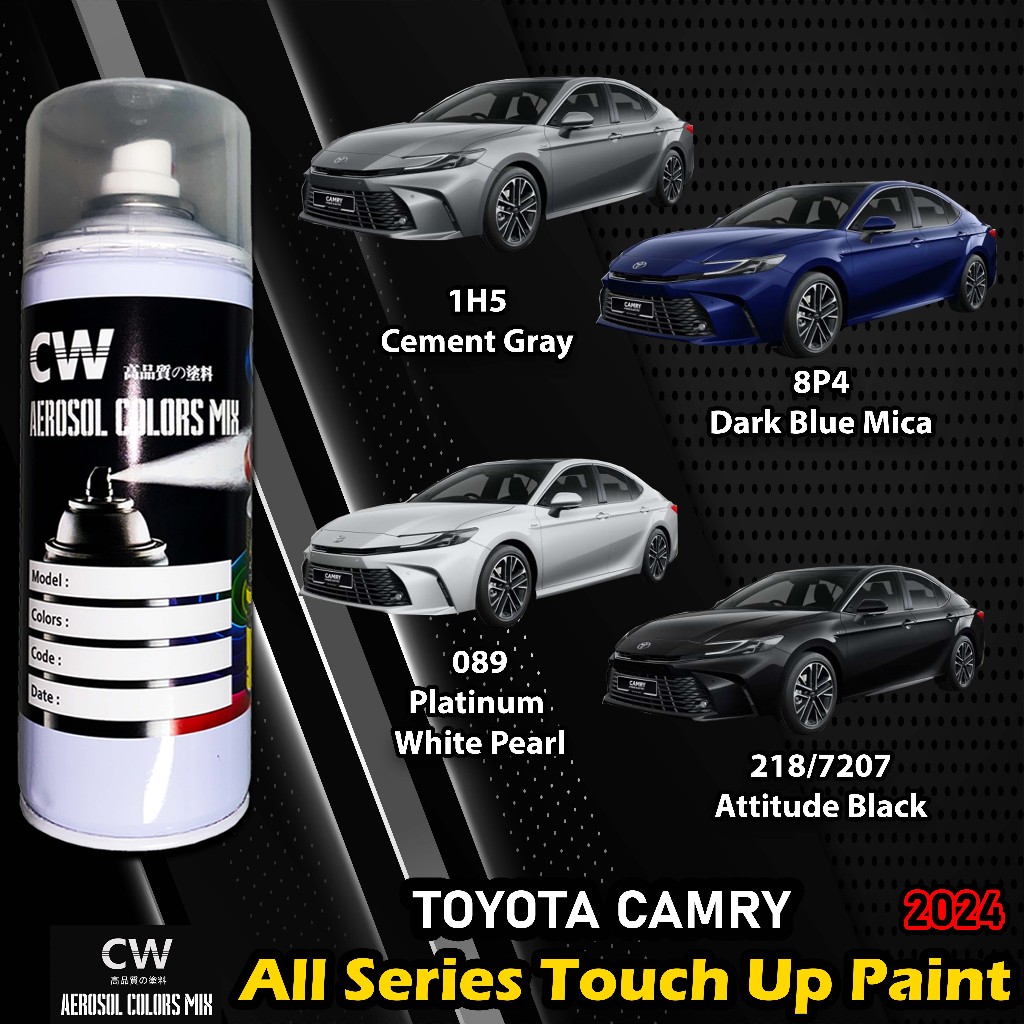 [ TOYOTA CAMRY 2024 ] Touch Up Paint Colors CW Aikka Aerosol DIY Cat ...
