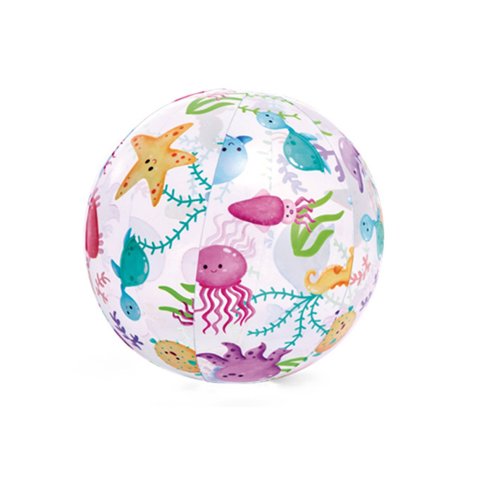 INTEX 59040 4 Design Transparent Inflatable Balls Beach Ball Pool Party ...