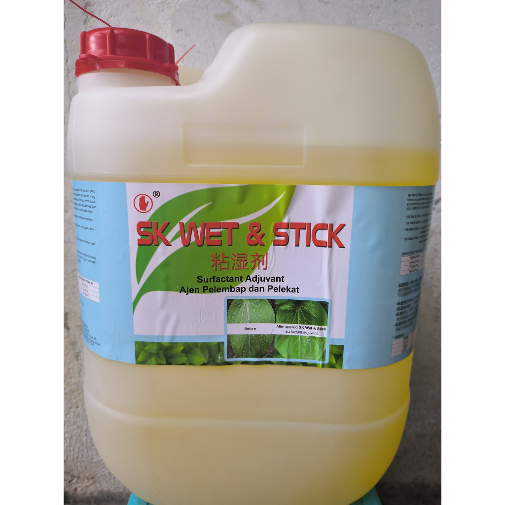 SK Wet & Stick 20L Surfactant Adjuvant Gam Pelekat Racun Rumput Foliar ...