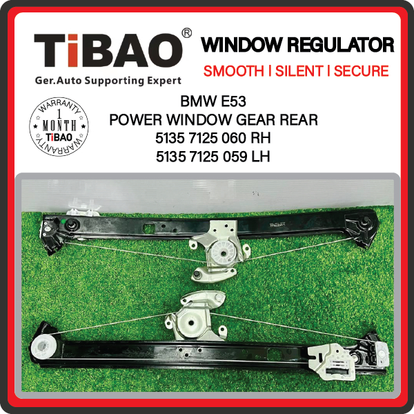 (TiBAO)BMW E53 X5 POWER WINDOW GEAR BRACKET REAR (PRICE FOR 1SIDE ...