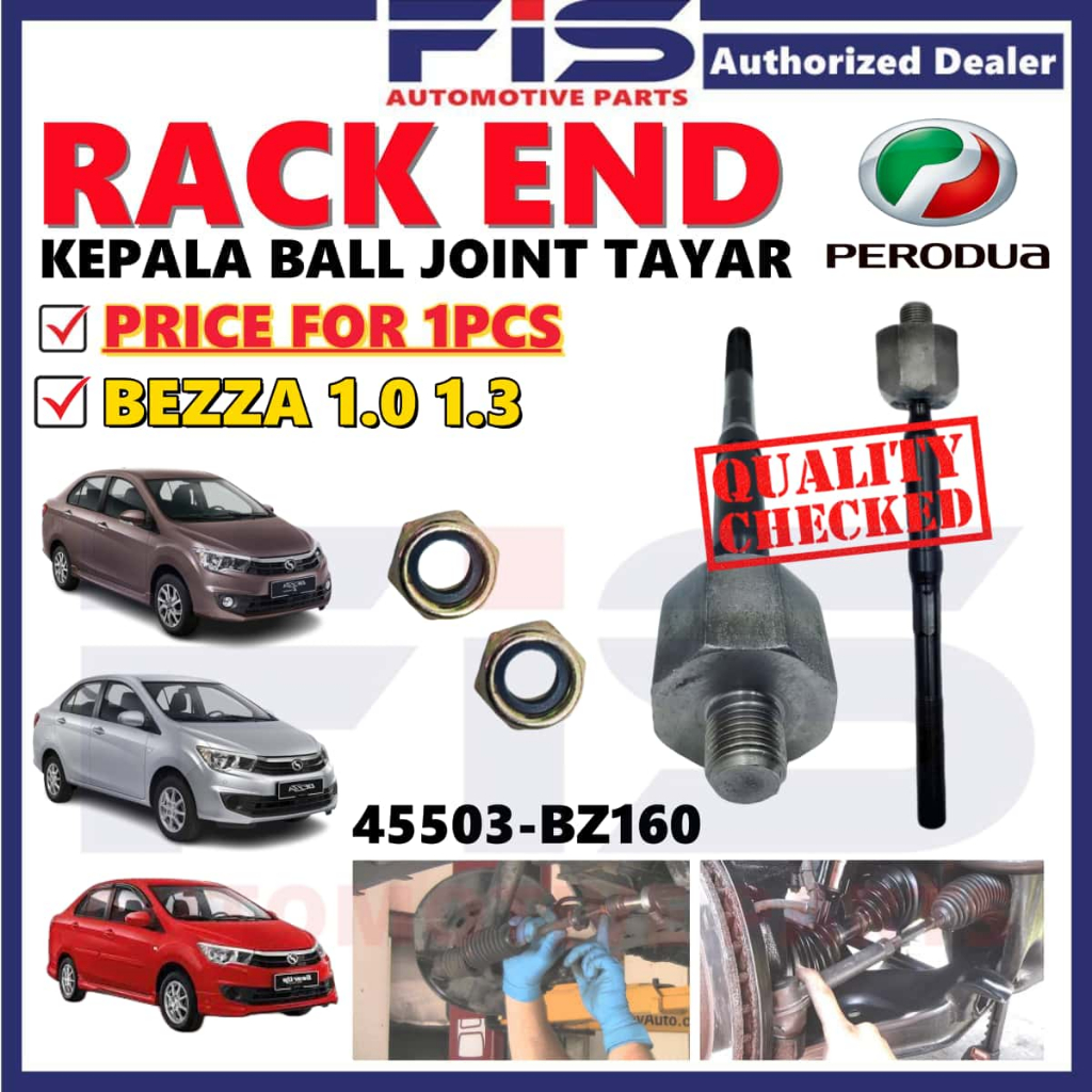 FIS Car Steering Rack End Tie Rod Inner Perodua Bezza 1.0 1.3 Kepala ...