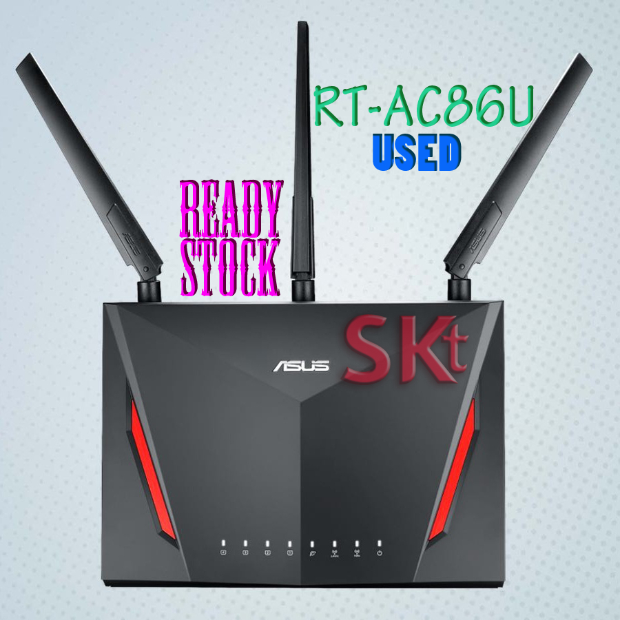 {USED} Asus RT-AC86U AC2900 Gaming Router RT-AC66U b1 AC1750 Strong ...