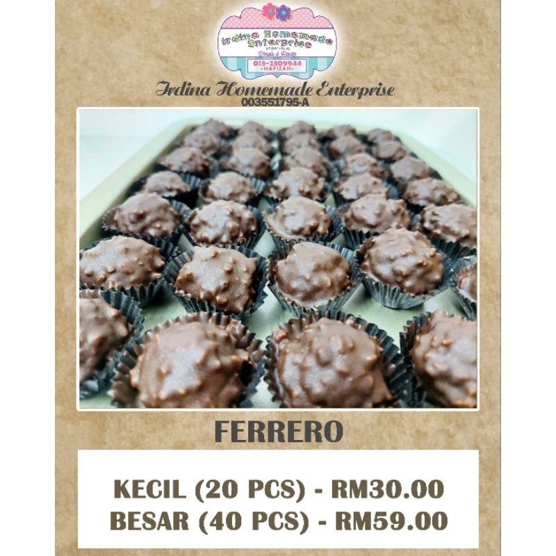 (Homemade) Kuih Raya/Biskut ala Ferrero Rocher/ Ferrero rocher cookies ...