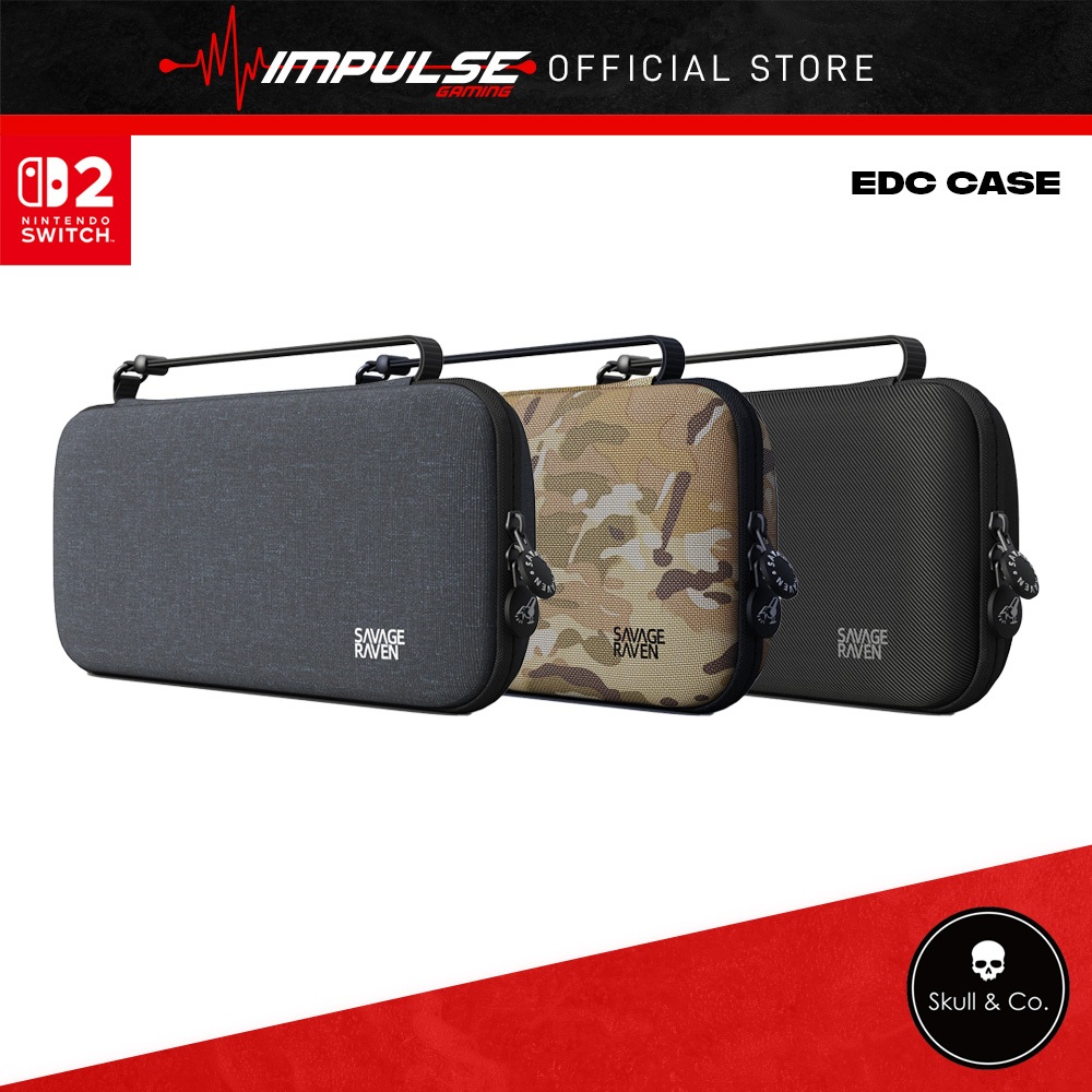 Skull & Co NSW2 Nintendo Switch 2 EDC Case Series - (Black, Denim ...